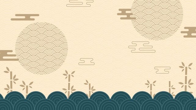 Asian Chinese Copy Space animation background. Ideal for Chinese New Year, festive intros, cultural promos, and celebration themed videos.