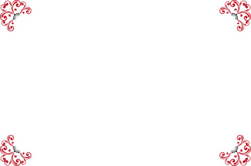 Elements of ornate vintage frames. Border gold on white classic swirls, floral motifs. Design print for greeting cards, wedding invitations, restaurant menu, royal certificates. Set 1455