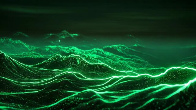 Digital landscape creating a tech network data visualization