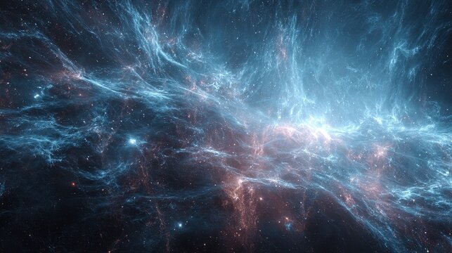 Abstract Colorful Space Nebula