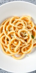 Creamy, peppery pasta twirls with emulsified cheese sauce, a simple yet comforting dish,  black pepper,  culinary