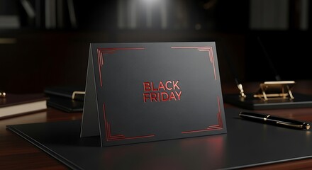 Black Friday Sales Announcement Discount Details & Shopping Day Invitation