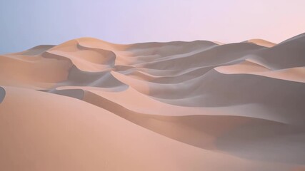 Shifting sand dunes at sunrise capturing serene desert landscape beauty - Powered by Adobe