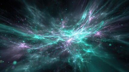 Abstract Cosmic Nebula Explosion