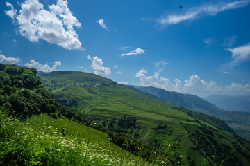Naklejka premium Mountain view from the top