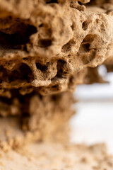 sand stone wall close up
