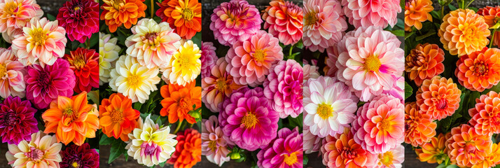 Bright and colorful zinnias arranged beautifully in a garden setting during the summer season