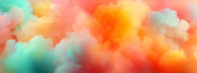 Gentle hues swirl together in a vibrant watercolor arrangement, evoking feelings of peace and calmness