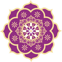 ornamental round lace pattern