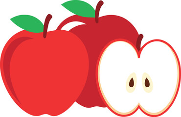 Vibrant red apple with a bite taken out celebrating national eat a red apple day on december 1st