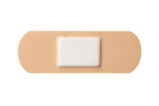 A Single Strip Bandage with Fabric Texture Used for Protecting Minor Cuts and Abrasions, Ready-to-Use