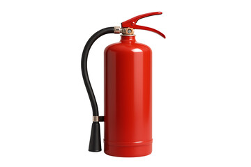 Obraz premium Standard Red Fire Extinguisher for Health, Safety, and Environment (HSE) Compliance