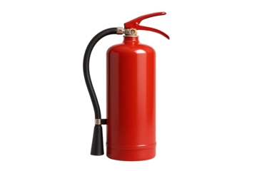 Standard Red Fire Extinguisher for Health, Safety, and Environment (HSE) Compliance