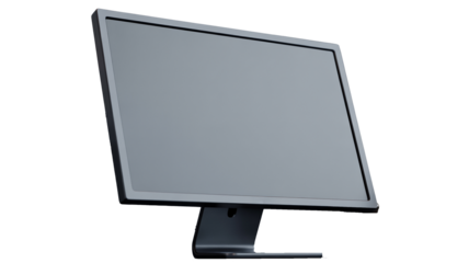 Sleek modern monitor display ready for your creative content, ideal for web design mockups and tech presentations