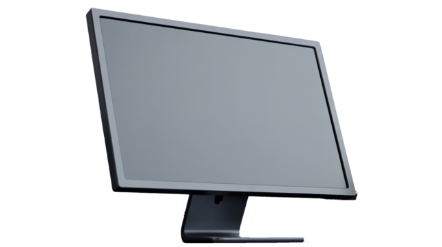 Sleek modern monitor display ready for your creative content, ideal for web design mockups and tech presentations