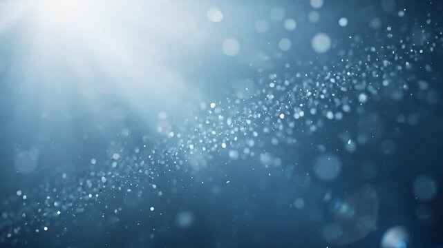 Soft dust particle overlay with slow random drift and light beam effect
