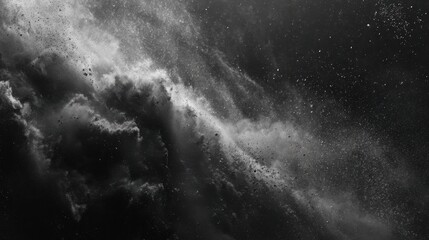 Dramatic Dark Smoke Cloud Particles Abstract Background Texture