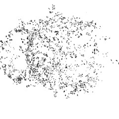 Shattered glass debris isolated transparent background 3d rendering PNG