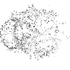 Shattered mirror isolated transparent background 3d rendering PNG
