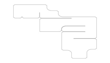 Vectors White Abstract geometric dots and lines connection circuit concept.