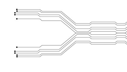 circuit board electronics digital technology banner