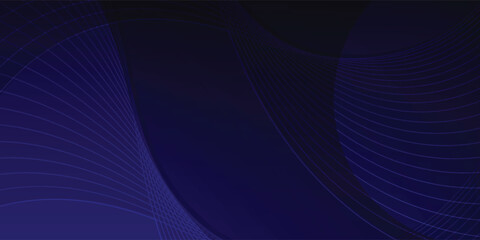 Sophisticated Dark Blue Wavy Lines Vector: Modern, Minimalist Abstract Background for Presentations or Corporate Use, Ideal for Web Design, and Branding