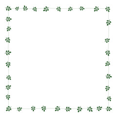 Green Leaf Line Frame