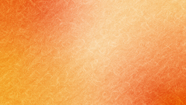 オレンジ色と黄色のグラデーション　和紙テクスチャ背景素材
Orange and yellow gradation Japanese paper texture background material