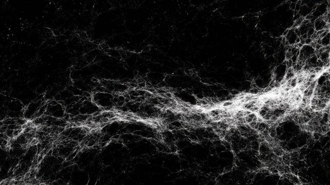 Dark Abstract Cosmic Web Network Pattern Background