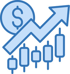 Stock Market Icon Element For Design