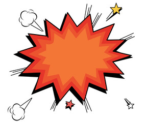 comic book explosion vector illustration
