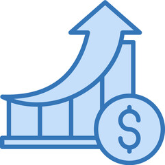 Business Growth Icon Element For Design