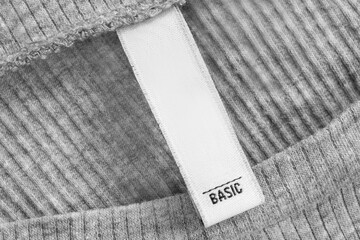 Basic clothes label