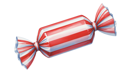 Vibrant red and white striped candy evokes sweet nostalgia and holiday cheer for festive celebrations and joyful moments