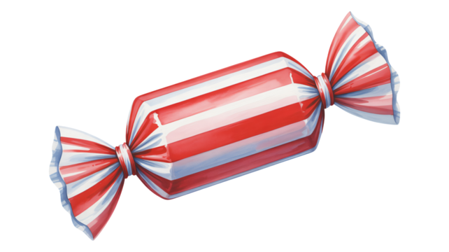 Vibrant red and white striped candy evokes sweet nostalgia and holiday cheer for festive celebrations and joyful moments