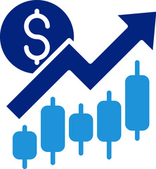 Stock Market Icon Element For Design