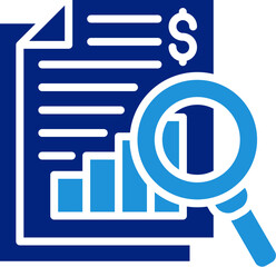 Financial Report Icon Element For Design