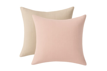 Two soft pastel cushions adding comfort to home decor