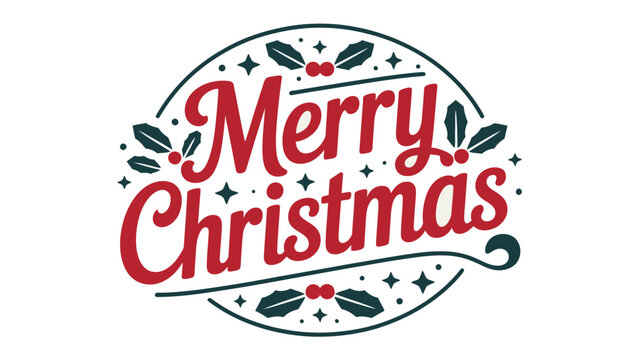 Festive Christmas Greeting: A vibrant Merry Christmas greeting, crafted with an elegant and inviting design. It is a perfect emblem of seasonal cheer and goodwill.