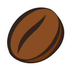 Coffee beans vector. Coffee beans on PNG.