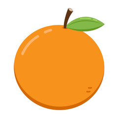 Mandarin orange on shadow flat design vector - illustration. Chinese New Year Mandarin Orange.