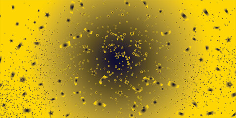 Abstract Yellow Explosion Background with Particles and Dynamic Energy Burst Vector