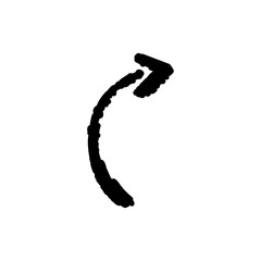 Curly Swirling Doodle Arrow