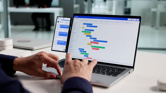 Project Manager Using Gantt Chart