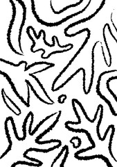 Organic Abstract Shape Pattern