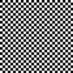 High contrast black and white checkerboard pattern forming a classic racing flag design ideal for dynamic sporting event advertising copy space.