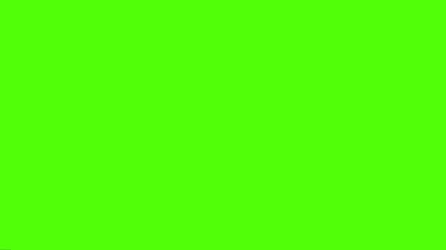 Abstract Segmented Circle Rotation Animation Green Screen Loader