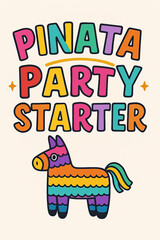 Vibrant Piñata Party Starter Kit: Unleash Festive Fun with this Colorful Donkey Design – Perfect for Birthdays, Celebrations, and Joyful Gatherings! Get Ready for an Explosion of Happiness a