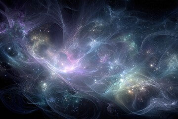 Colorful Abstract Cosmic Nebula