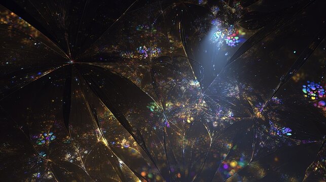 Abstract Glittering Gold Background Design - Powered by Adobe